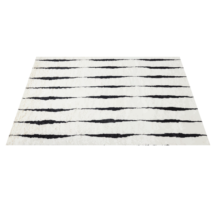 Living room vinyl rug with elegant striped design - TenStickers