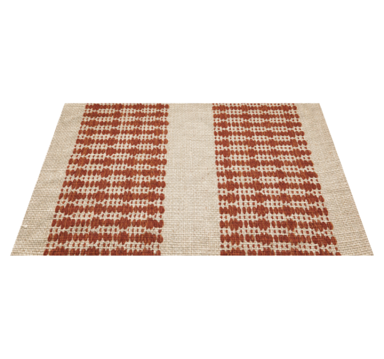 Rustic Woven Pattern textured vinyl rug - TenStickers