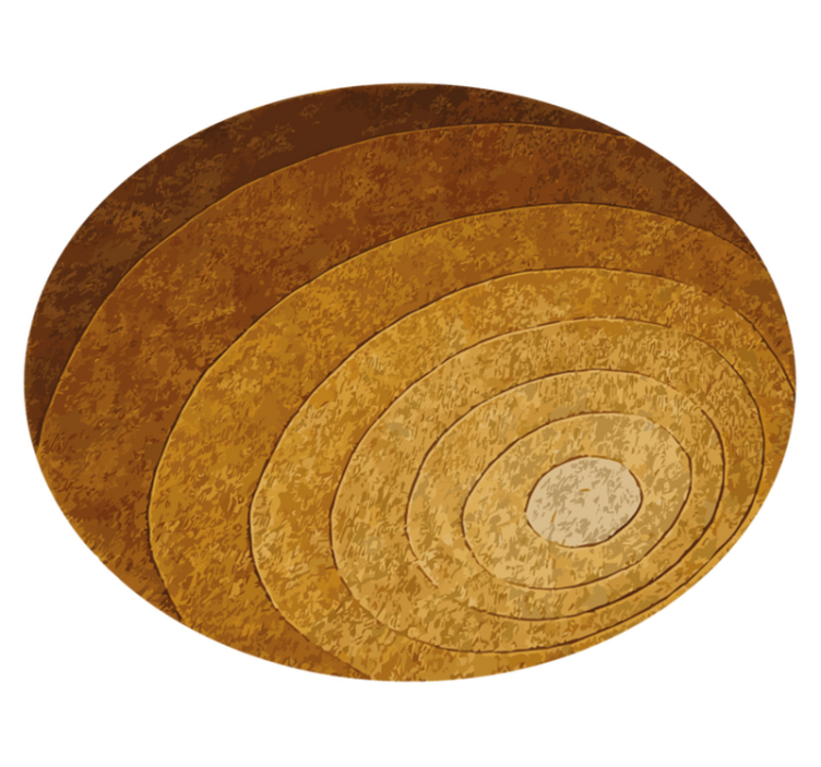 Nature layers wood effect vinyl rug - TenStickers