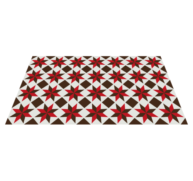 Star pattern mosaic vinyl rug - TenStickers