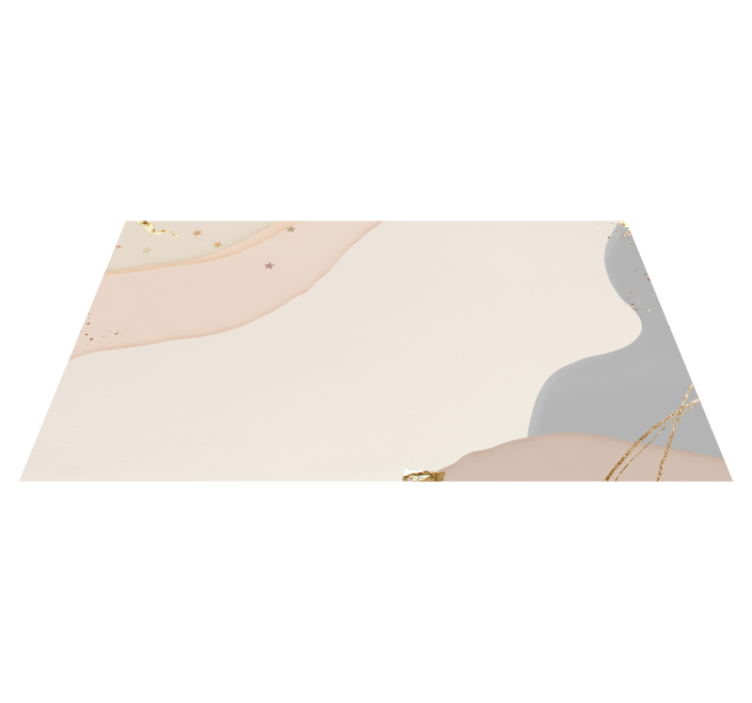 Abstract Soft Waves minimal vinyl rug - TenStickers