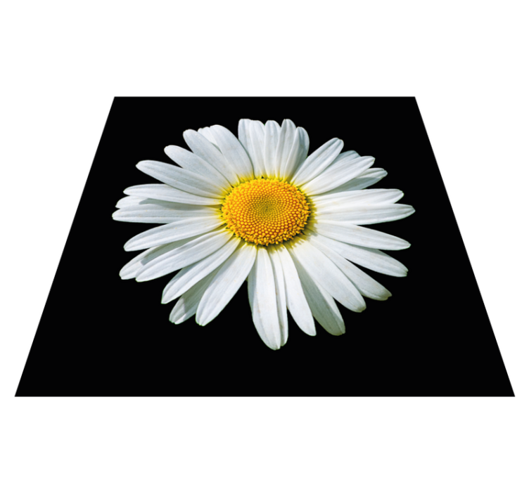 Daisy Blossom floral vinyl rug - TenStickers