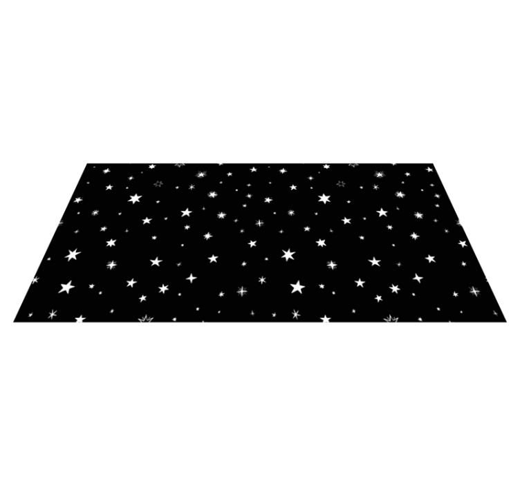Celestial Evening Motivation star vinyl rug - TenStickers