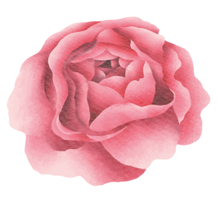 Blush Pink Bloom floral vinyl rug - TenStickers