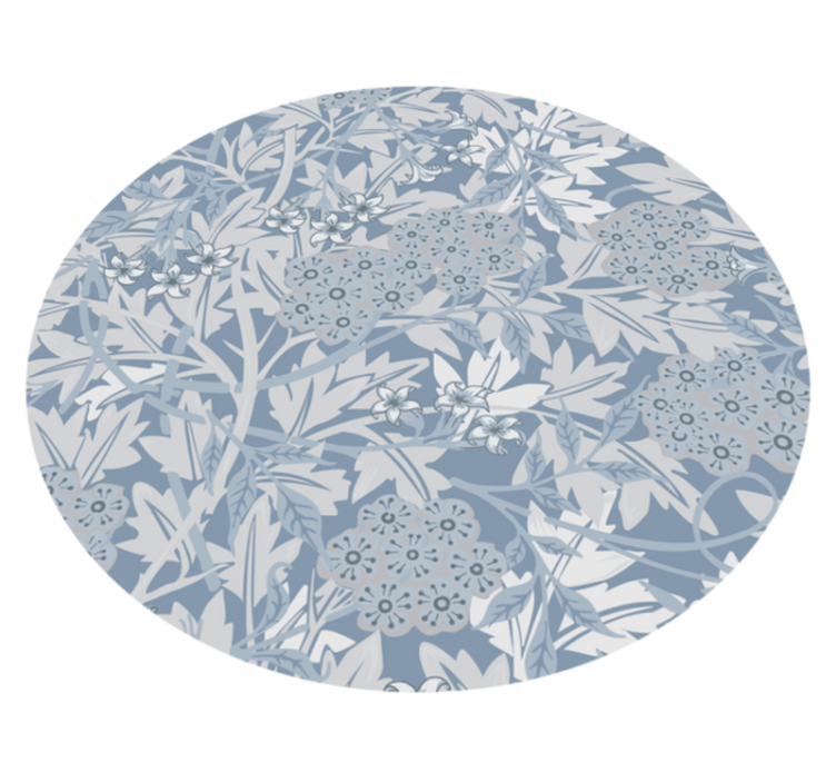 Blossom composition floral vinyl rug - TenStickers