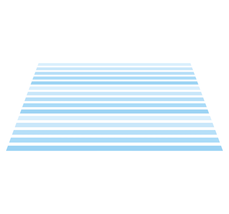 Blue horizontal pattern striped vinyl rug - TenStickers