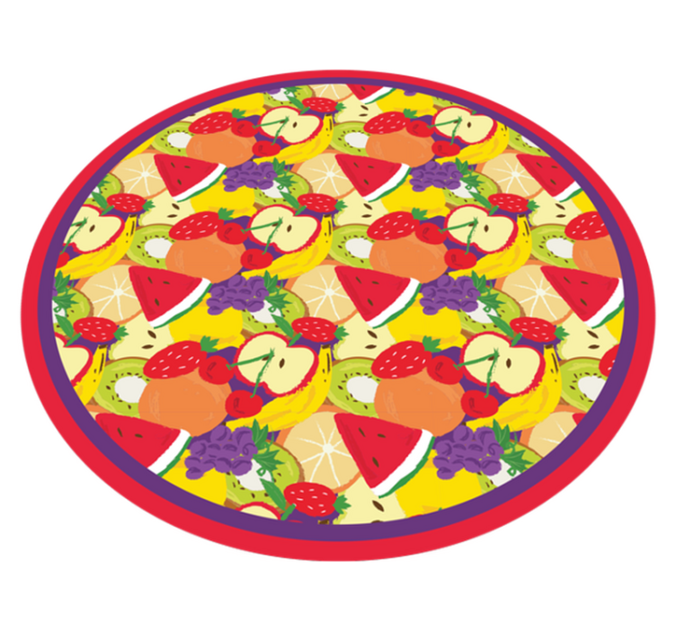 Fruit medley pattern kitchen vinyl rug - TenStickers