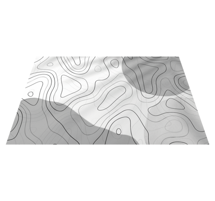 Abstract Linear Patterns minimal vinyl rug - TenStickers