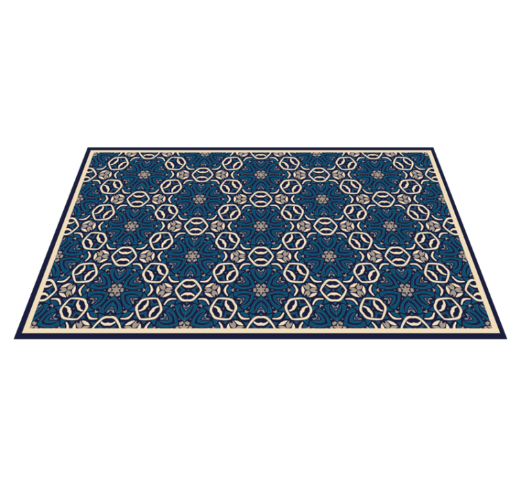 Sophisticated Mosaic Arrangement bedroom vinyl rug - TenStickers