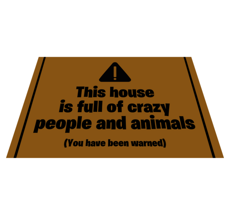 House full of crazy people custom rug - TenStickers