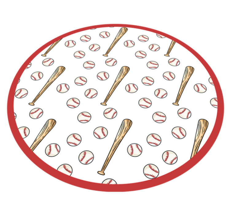 Baseball Season Fun game vinyl rug - TenStickers