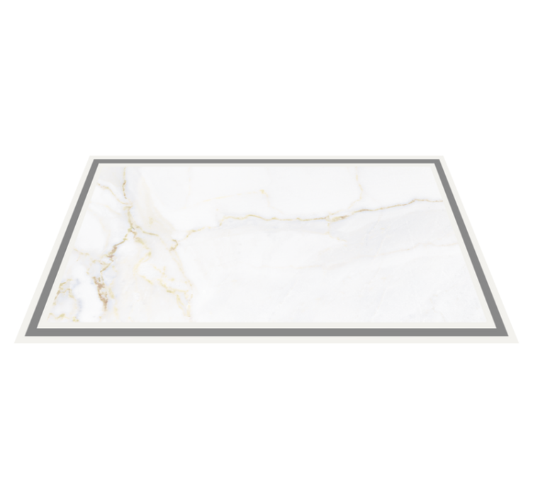 Elegant white veins marble vinyl rug - TenStickers