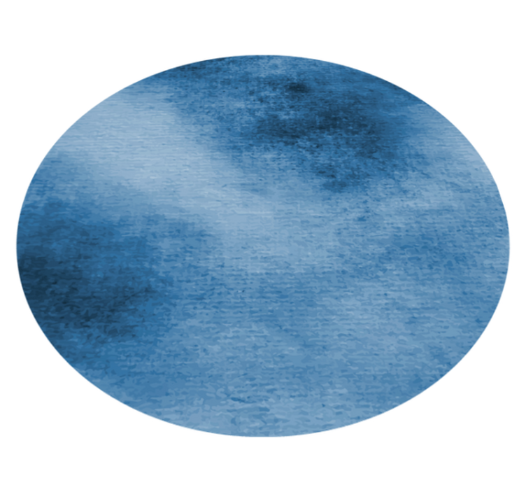 Deep Blue Swirl entrance hall vinyl rug - TenStickers