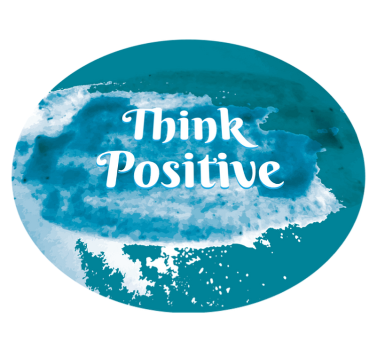 Think Positive Now custom rug - TenStickers
