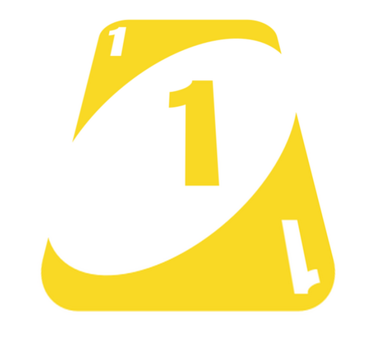 Yellow Number One game vinyl rug - TenStickers