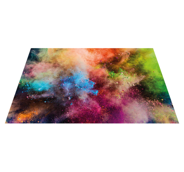 Cosmic Color Burst kids vinyl rug - TenStickers