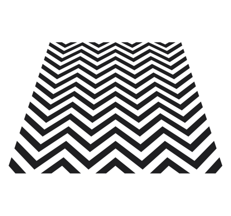Chevron Stripe Styles striped vinyl rug - TenStickers