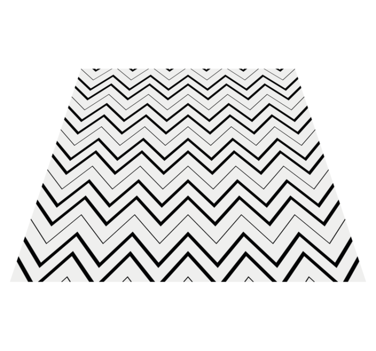 Minimal vinyl rug in chevron pattern style - TenStickers