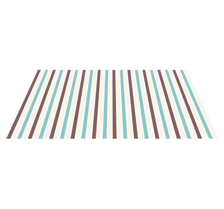 Blue Stripes Spectrum striped vinyl rug - TenStickers
