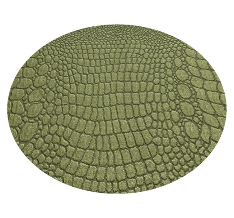 Animal print vinyl rug in natural crocodile skin - TenStickers