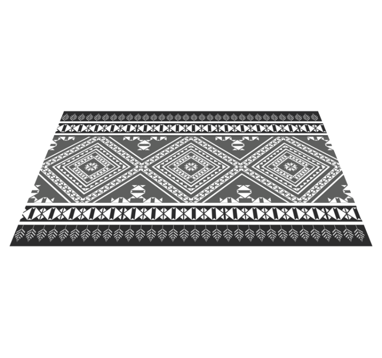 Geometric Pattern Chic ethnic vinyl rug - TenStickers