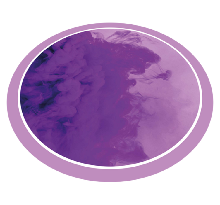 Purple Swirl Abstract circular vinyl rug - TenStickers