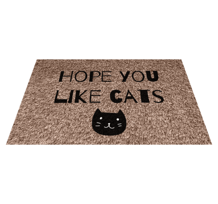 Hope you like cats custom rug - TenStickers
