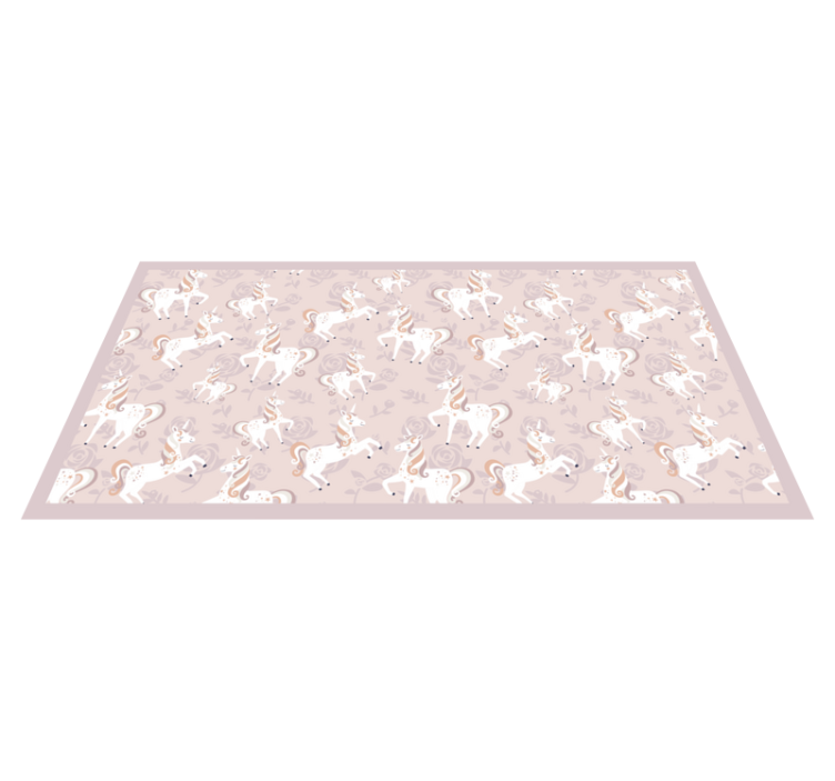 Unicorn Dreamscape kids vinyl rug - TenStickers