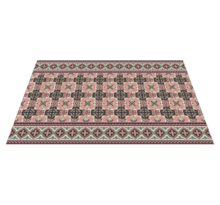 Toledo tiles kitchen vinyl rug - TenStickers