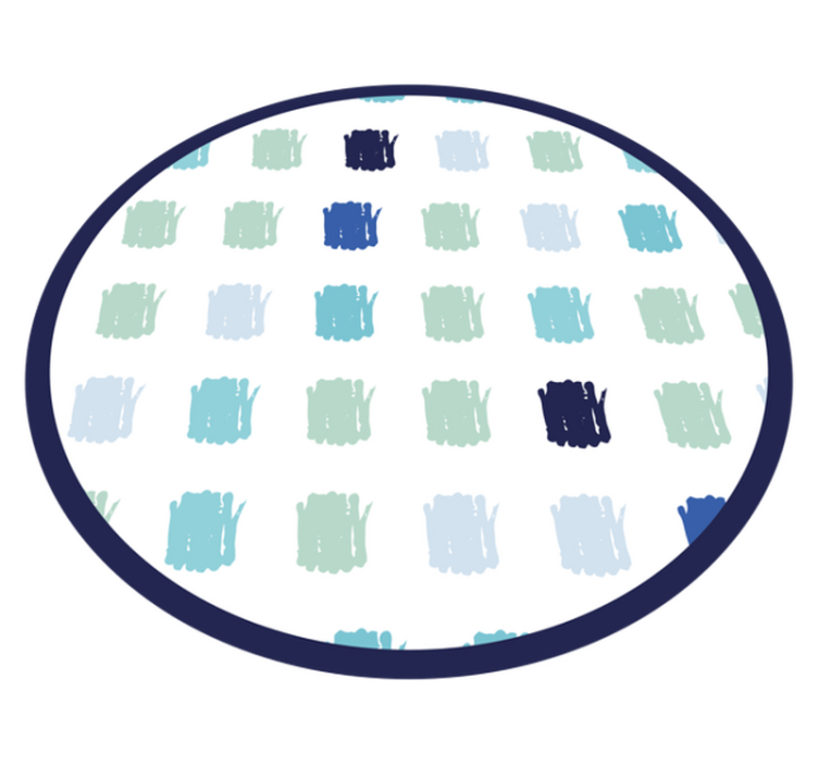 Blue paint strokes minimal vinyl rug - TenStickers