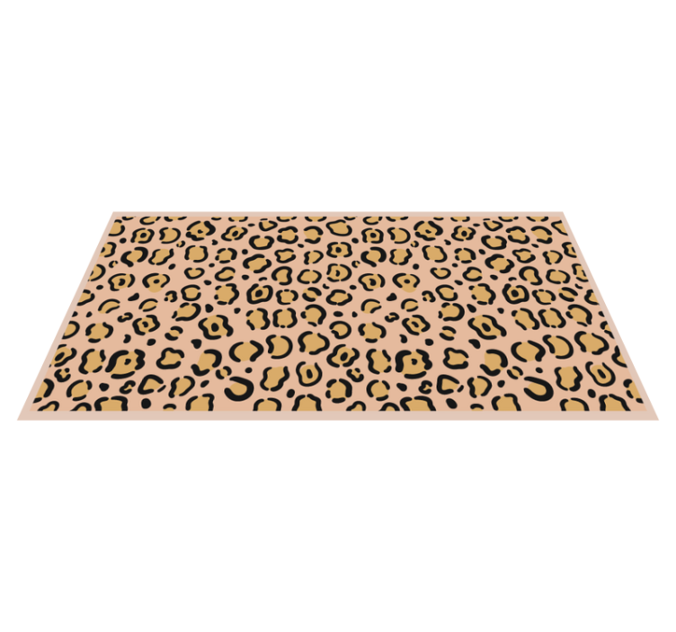 Leopard Pattern Play animal print vinyl rug - TenStickers