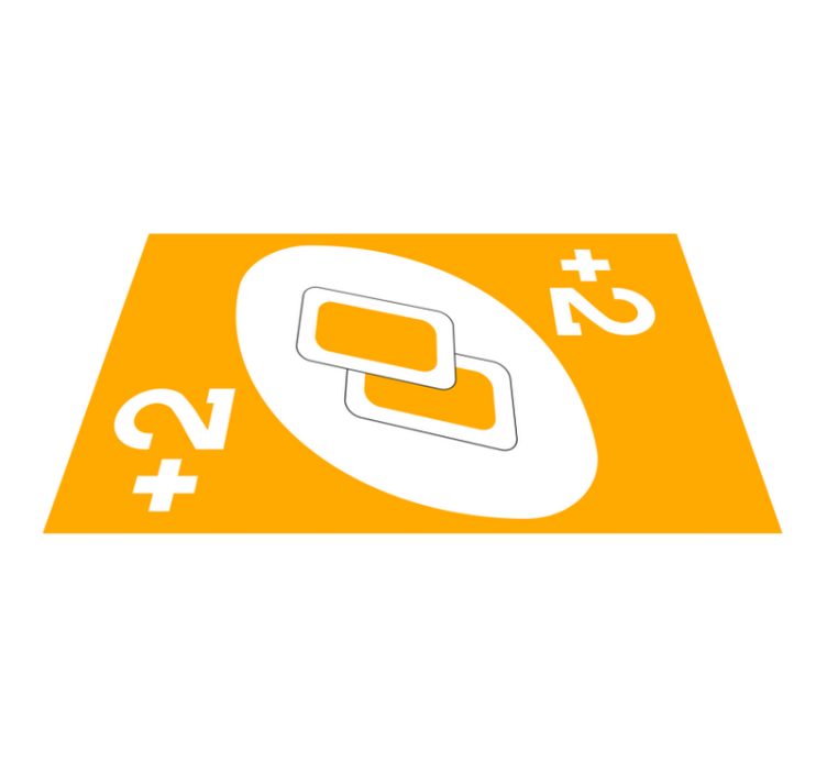 +2  UNO card game kids vinyl rug - TenStickers