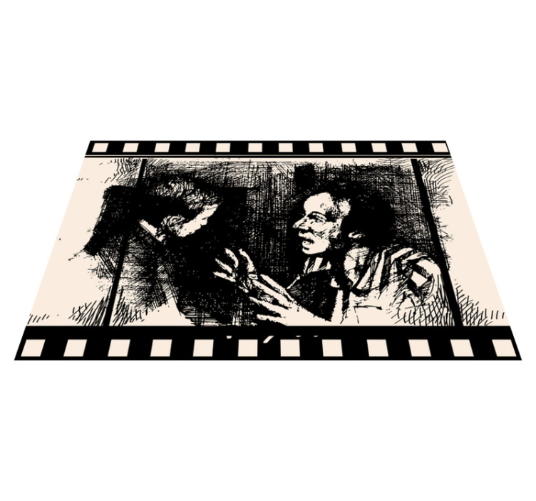Movie Scene Art event vinyl rug - TenStickers