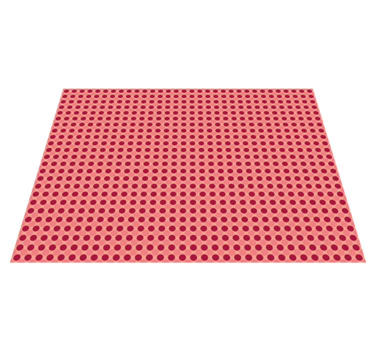 Polka Dot Motif kids vinyl rug - TenStickers