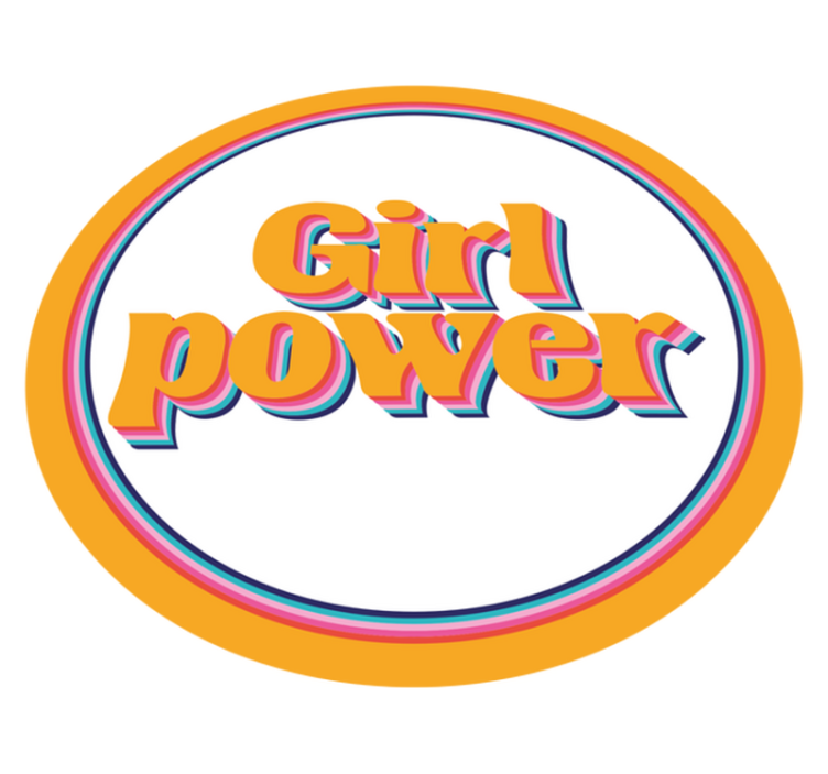 Custom rug for girl empowerment - TenStickers