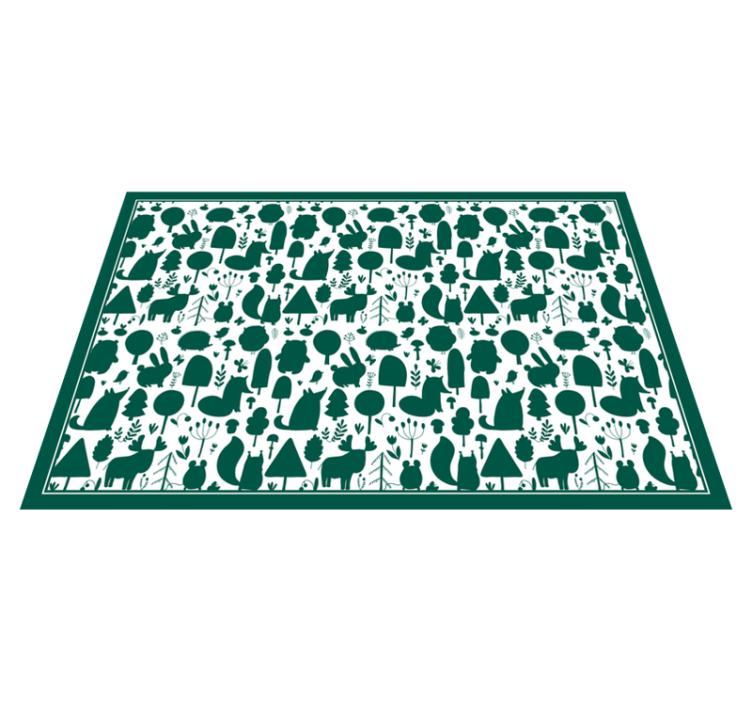 Natural Shadows nature vinyl rug - TenStickers