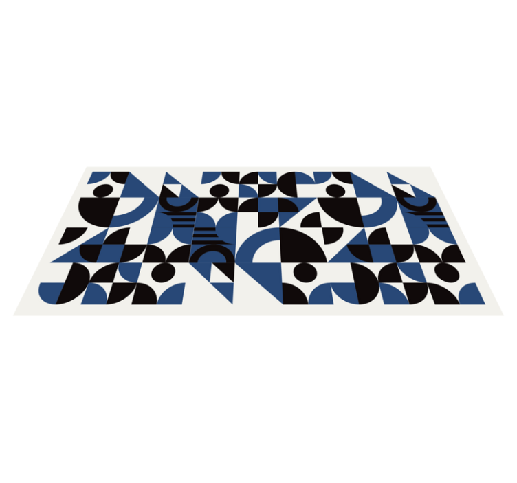 Energetic Forms geometric vinyl rug - TenStickers