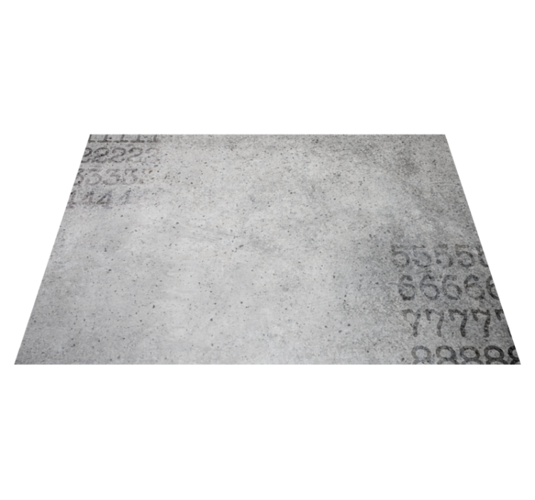 Numerical Stone Texture Rug - TenStickers