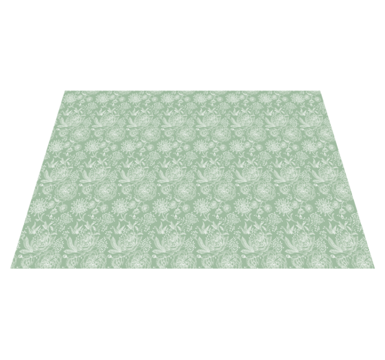 Flower elegance surface Floral rug - TenStickers