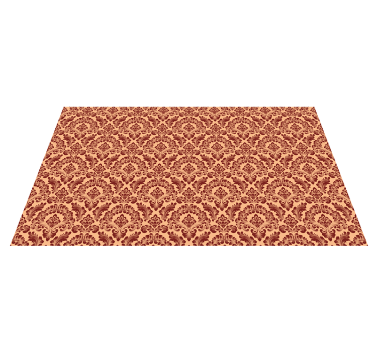 Baroque Pattern Elegance vintage vinyl rug - TenStickers