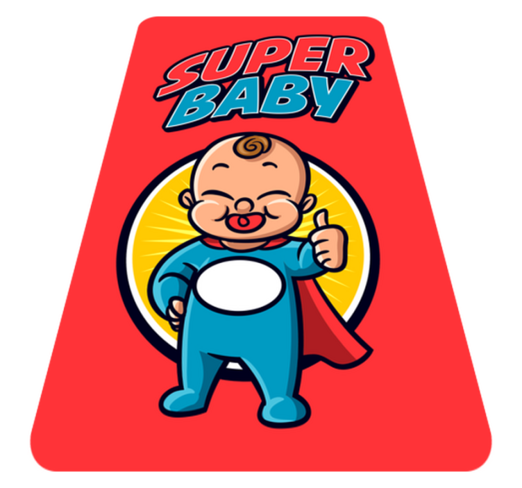Superhero Infant Theme kids rug - TenStickers