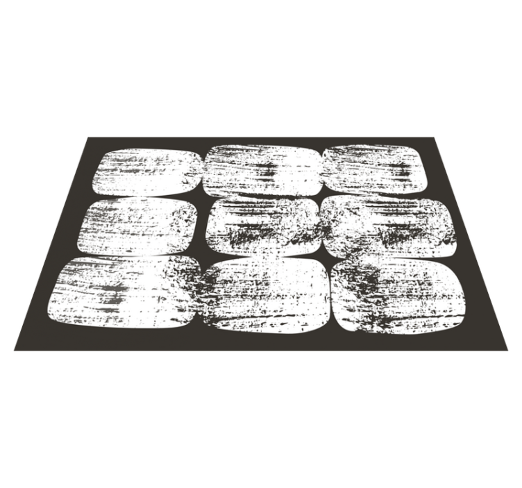 Textured Monochrome Blocks rectangle carpet - TenStickers