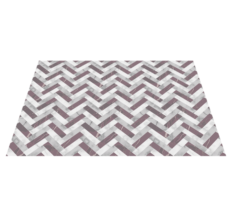 Chevron Pattern Overlay geometric rug - TenStickers
