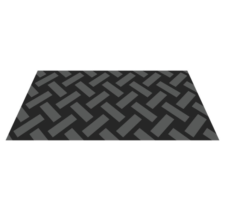 Monochrome Herringbone geometric rug - TenStickers