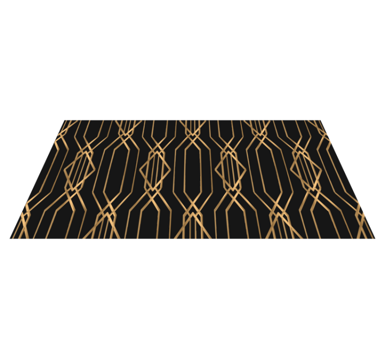 Art Deco Elegance geometric rug - TenStickers