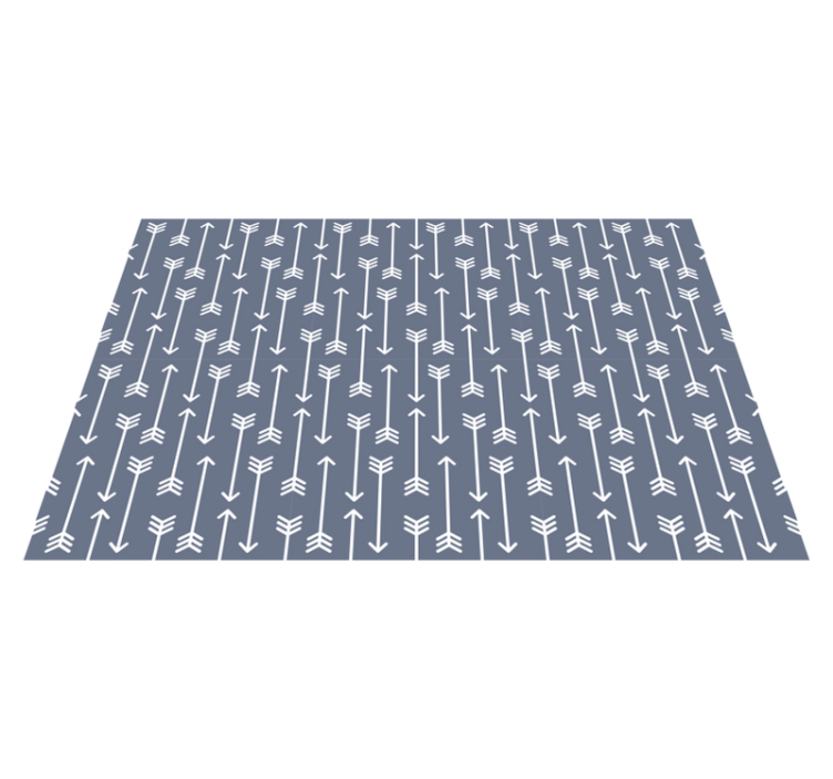 Arrow patterns striped vinyl rug - TenStickers