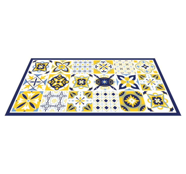 Mosaic Tile Ensemble tile carpet - TenStickers