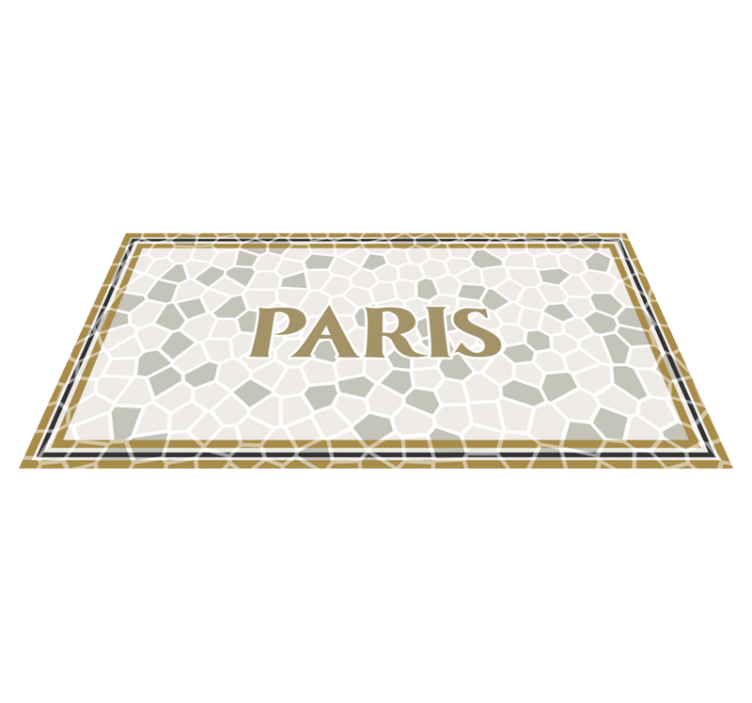 Paris Honeycomb Pattern custom floor mat - TenStickers