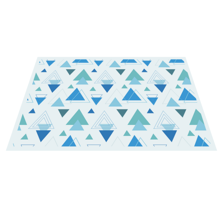 Geometric Triangles geometric rug - TenStickers
