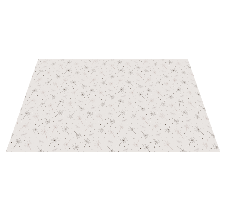 Dandelion Pattern floral vinyl rug - TenStickers